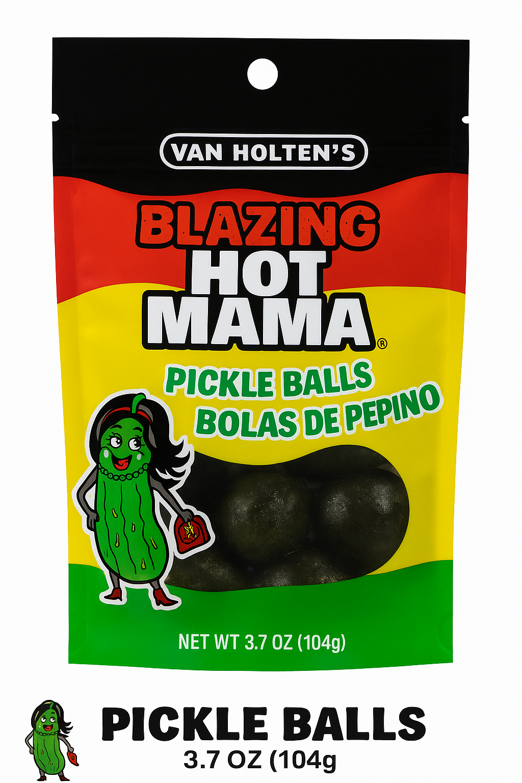 Blazing Hot Mama Pickle Balls – 3.7oz Bag